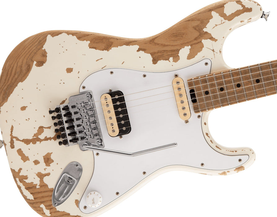 Charvel Super-Stock SC1 Artist Signature Limited-Edition Henrik Danhage Electric Guitar - White Relic (296-6035-855)