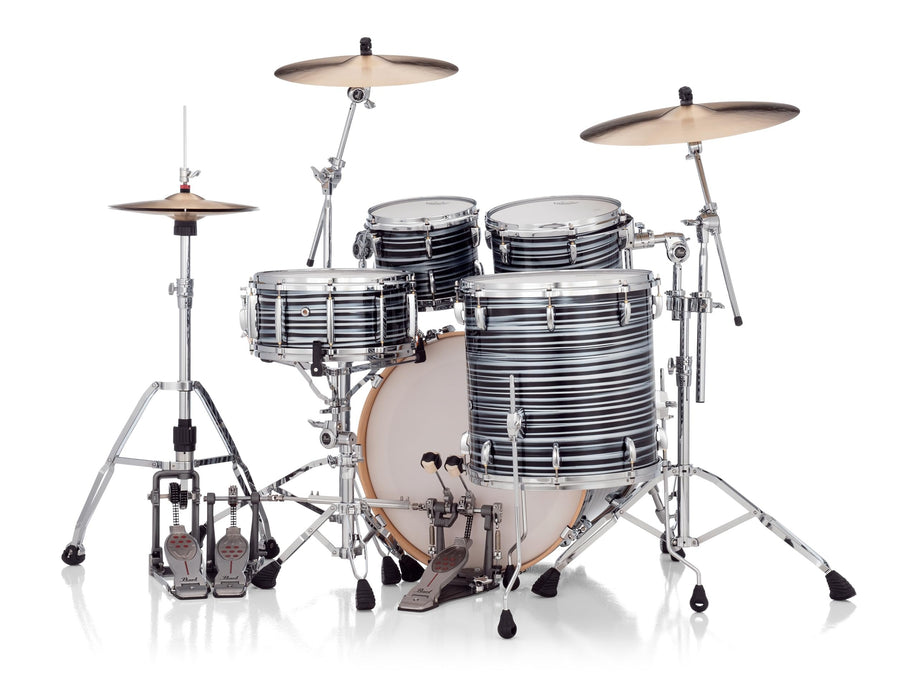 Pearl Masters Maple Pure 4 Piece Shell Pack, Black Oyster Swirl - Cymbals and Hardware Not Included (MP4C924XESPS/C855)