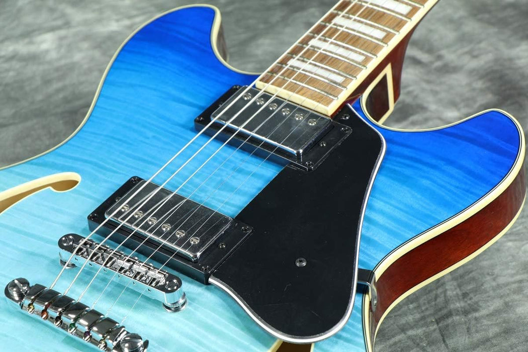 Ibanez AS73FM Artcore Azure Blue Gradation Semi-Hollow Body