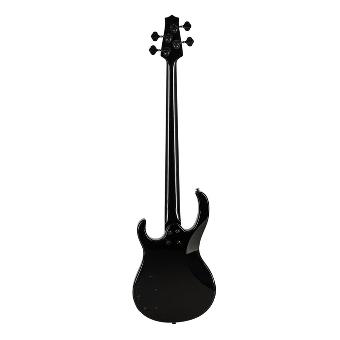 H. Jimenez 4 String Bass Guitar With Deluxe Padded Gig Bag -  Glossy Black (LBS4-BK)