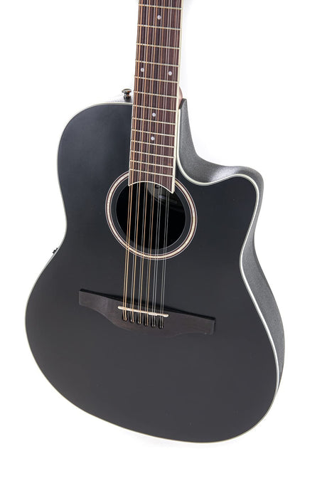 Applause Acoustic guitar, Right, AB2412-5S Black Satin 12 String, AB2412-5S NEU (AB24CS-4S)