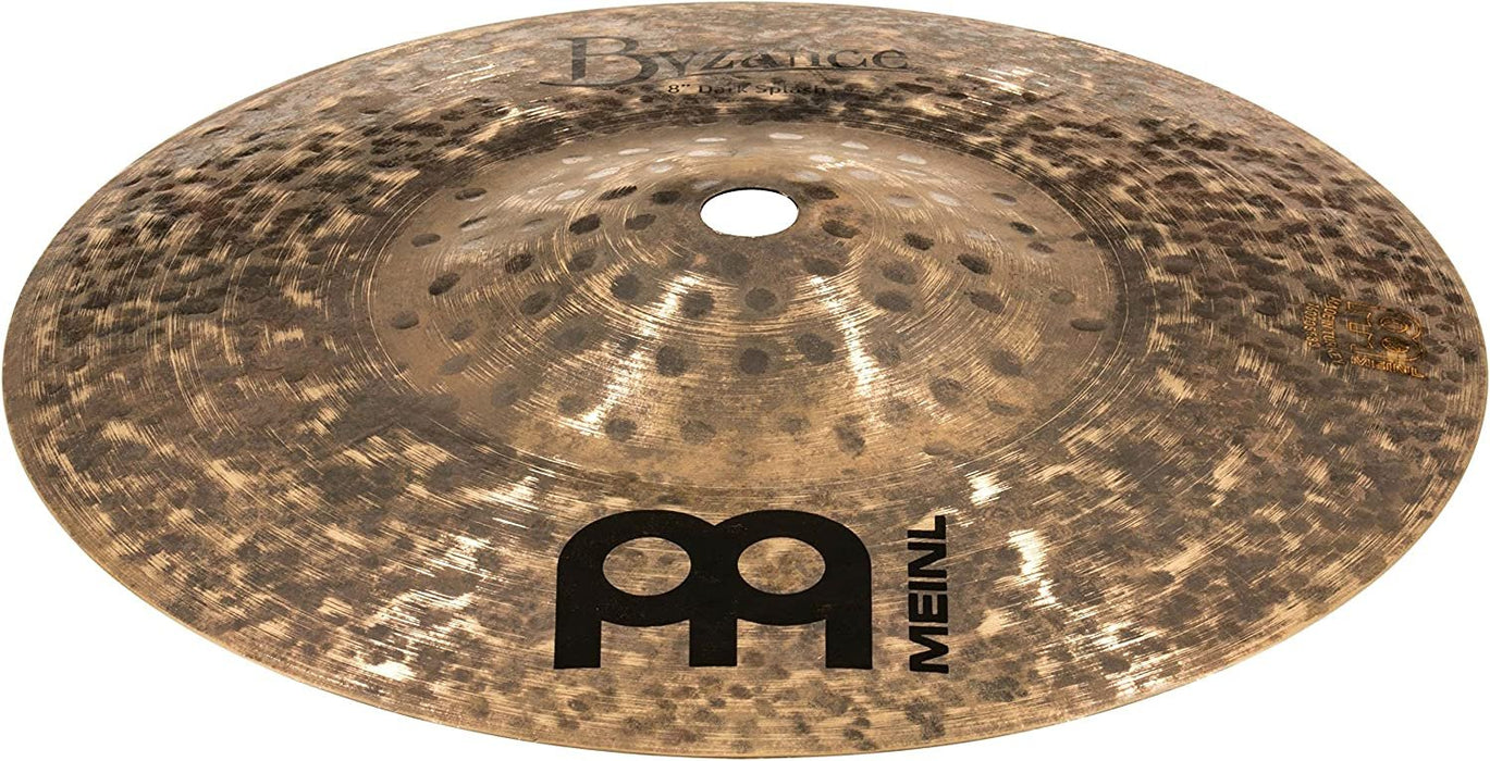 Meinl Cymbals Byzance 8" Dark Splash — MADE IN TURKEY — Hand Hammered B20 Bronze, 2-YEAR WARRANTY, B8DAS