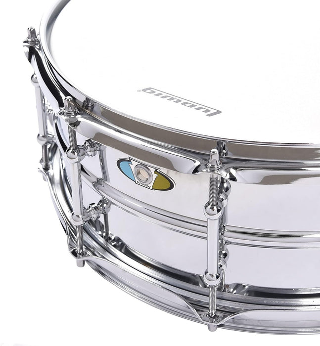 Ludwig Supralite Snare Drum 5.5"x14", Steel (LU5514SL)