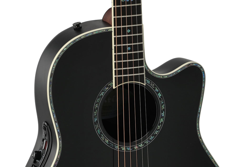 Ovation Pro Series Custom Electric Acoustic Guitar - Black (2762BL-5-G)
