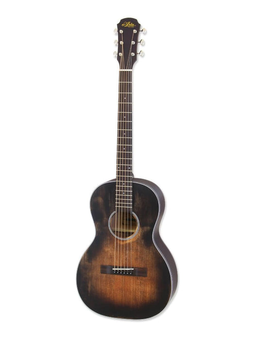 Aria Delta Player 6 String Acoustic Guitar, Muddy Brown Matte Finish, Parlour Guitar (ARIA-131DP)