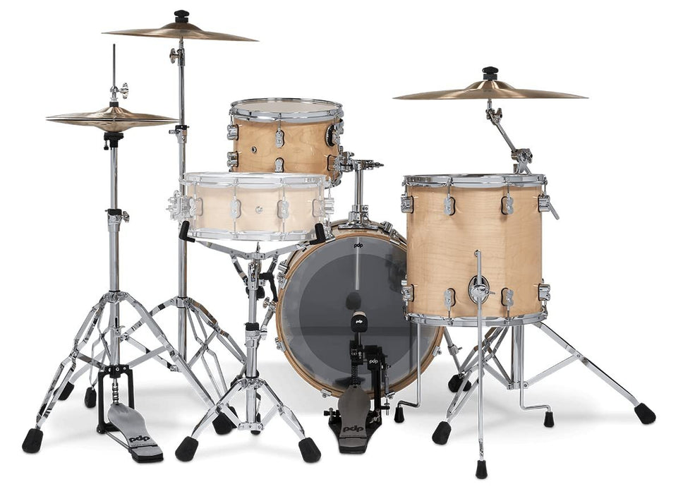 PDP Concept Maple Series 3-Piece Bop Shell Pack, Natural Lacquer (PDCM18BPNA)