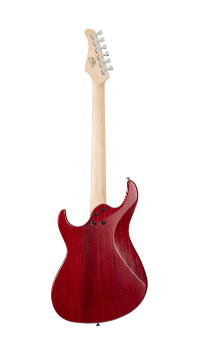 Cort G100 HH G Series Double Cutaway Electric Guitar, Open Pore Black Cherry