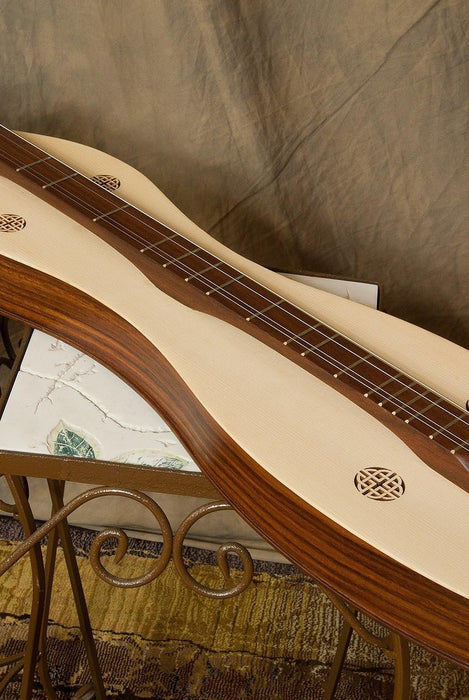 Roosebeck Emma Mountain Dulcimer 4-String Vaulted Fretboard Spruce Knotwork