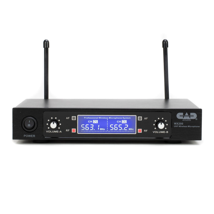 CAD Audio UHF Wireless Dual Handheld Microphone System (WX200-U)