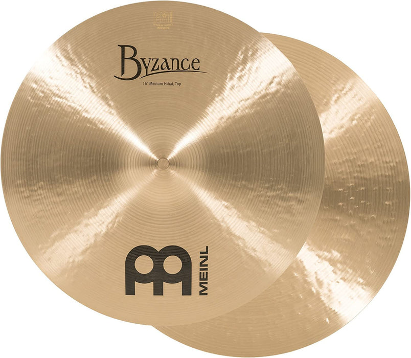 Meinl Cymbals B16MH Byzance 16-Inch Traditional Medium Hi-Hat Cymbal Pair (VIDEO)