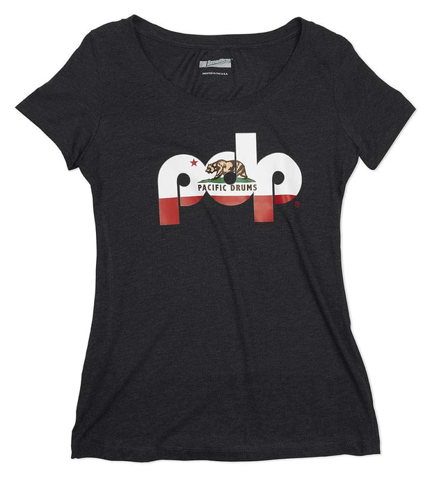 PDP Black CALI Ladies TRI Blend TEE-PR25PDPCALITEE- Large