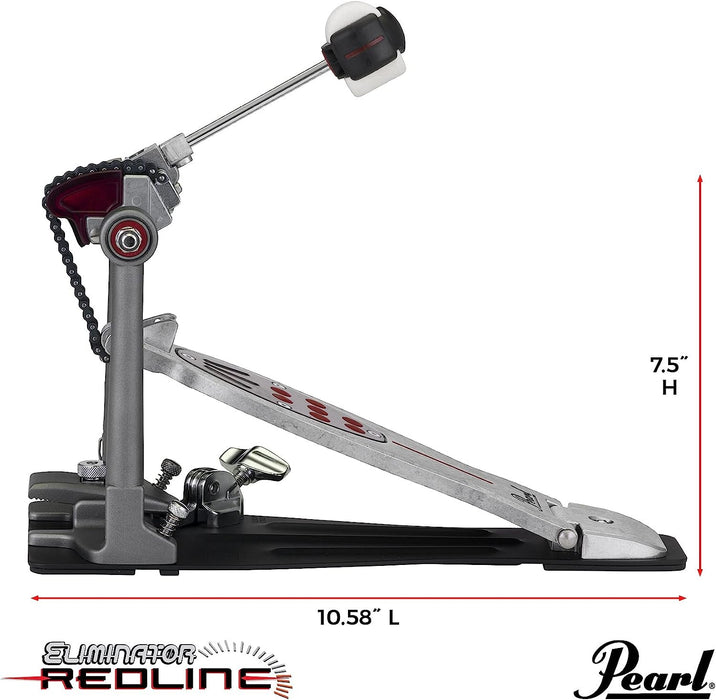 Pearl Eliminator Redline Chain Drive Single Bass Drum Pedal (P2050C)