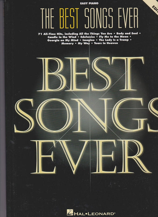 The Best Songs Ever - 6th Edition - Easy Piano Songbook