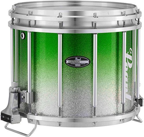 Pearl Championship CarbonCore Varsity FFX Marching Snare Drum Fade Top Finish 13 x 11 in. Green Silver #971