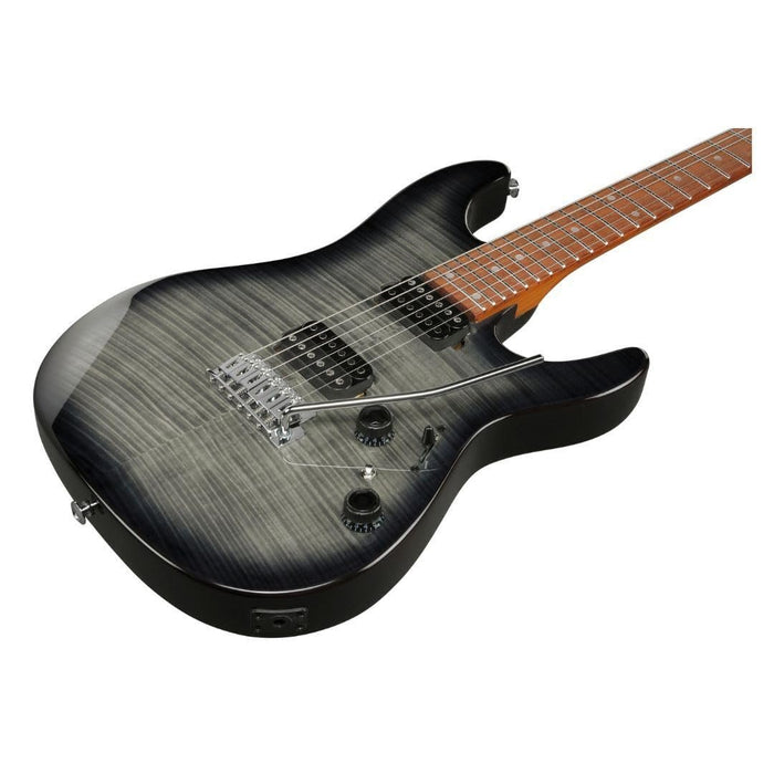 Ibanez AZ24S1F Standard 6-String Right-Handed Electric Guitar with Roasted Maple Neck and Jatoba Fretboard (Transparent Black Sunburst)