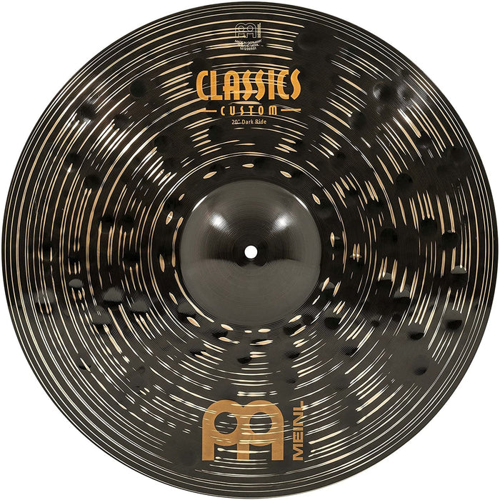 Meinl 20" Ride Cymbal - Classics Custom Dark - Made in Germany, 2-YEAR WARRANTY (CC20DAR)