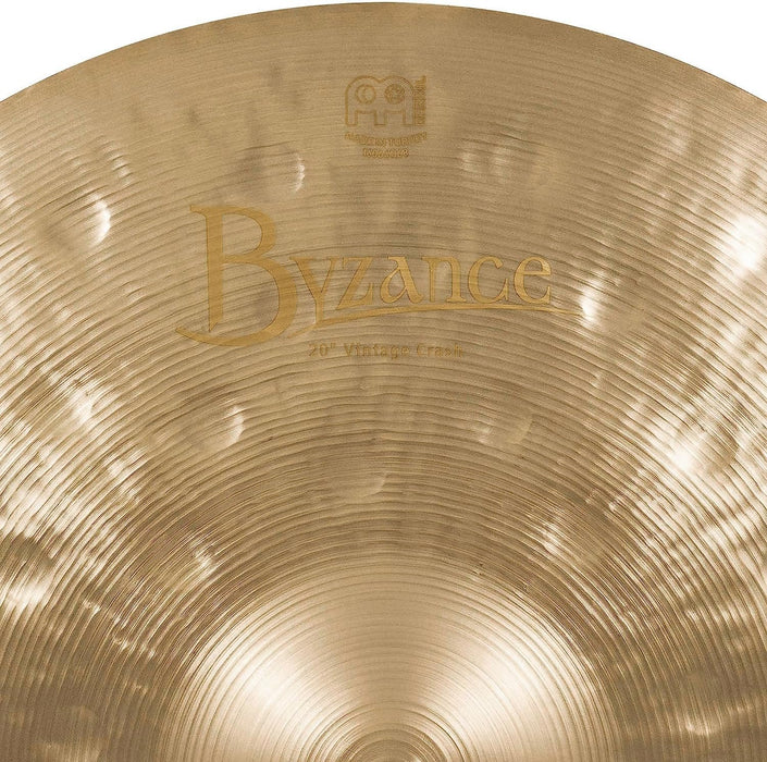 Meinl Cymbals Byzance 20" Extra Dry Thin Crash — MADE IN TURKEY — Hand Hammered B20 Bronze, 2-YEAR WARRANTY, B20EDTC