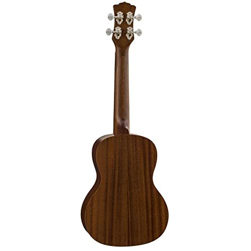 Luna Mo'o Mahogany Concert Ukulele with Lizard Graphic & Gig Bag, Satin Natural
