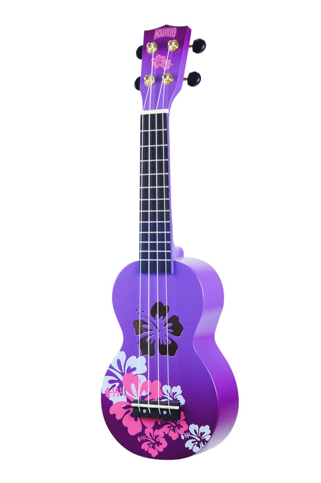 Mahalo Designer Series MD1HB Soprano Ukulele, Blue Burst with Gig Bag