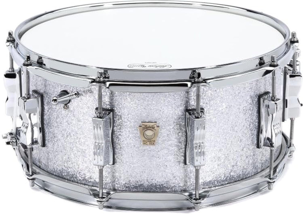 Ludwig Classic Maple Snare Drum - 6.5 inches x 14 inches, Silver Sparkle