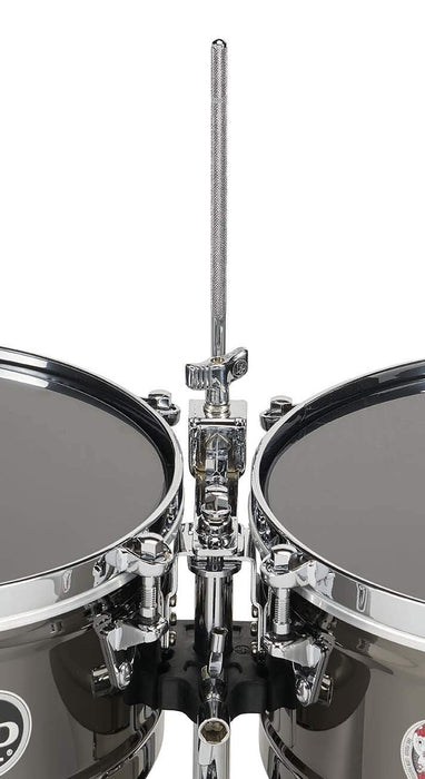 Latin Percussion Karl Perazzo Top-Tuning Timbales (LP1415-KP) Black Nickel