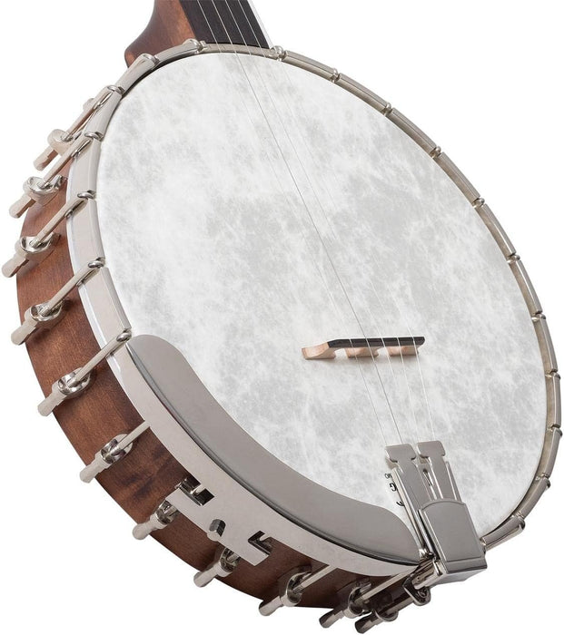 Recording King RK-OT25-BR Madison Open Back Banjo, Scooped Fretboard