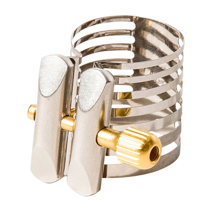 Rovner Ligature & Plastic Cap for Tenor Standard Saxophone - Platinum Ligature for Hard Rubber Mouthpiece (P-2R)