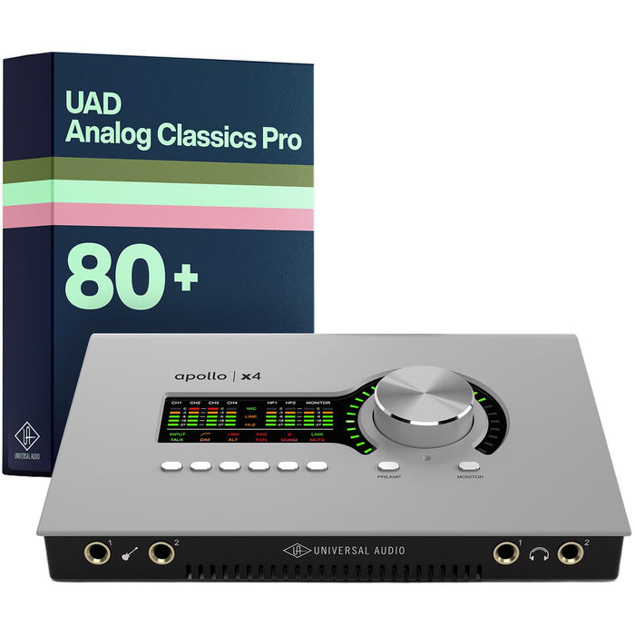 Universal Audio Apollo x4 Gen 2 with UAD Analog Classics Pro Thunderbolt 3 Audio Interface