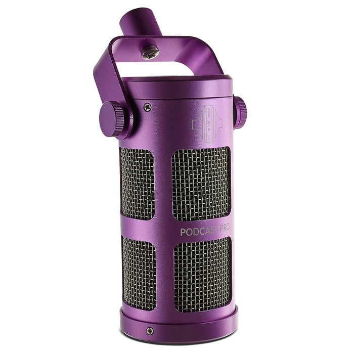 Sontronics Podcast Professional Dynamic Mic for Podcast, Broadcast, Streaming, Gaming & VC - XLR Connection, No Phantom Power Required - Lifetime Microphone Warranty - Designed & Built in UK (Purple)