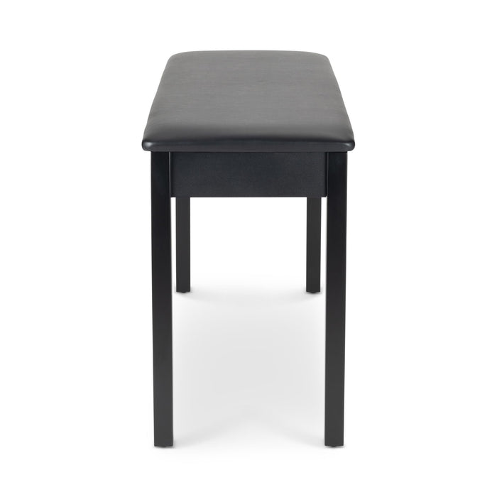 OnStage Organ Bench - 35″ Wide Piano Stool - Ergonomic Pedal Keyboard Seat, Leatherette Cushion, Solid-Wood Legs and Frame, 330LB Weight Capacity, Nonslip Rubber Feet, Instrument Accessories, Black