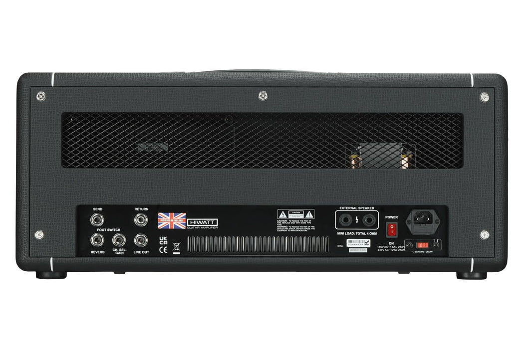 Hiwatt Super Leeds 150R Head, 150W 2-Channel Electric Guitar Amplifier Head with Spring Reverb