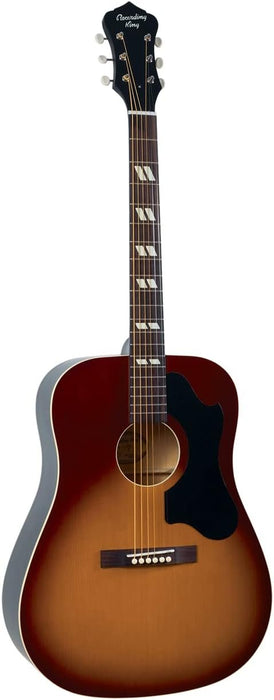 Recording King RDS-7-TS Dirty 30's Series 7 Dreadnought Acoustic Guitar, Tobacco Sunburst