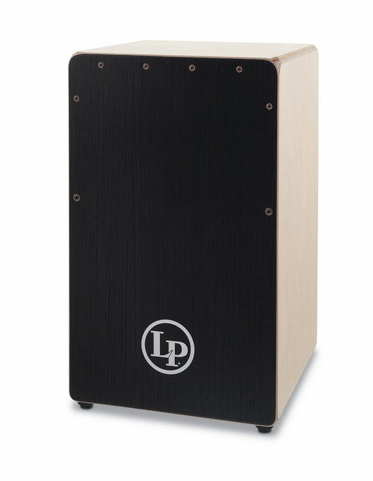 Latin Percussion Woodshop Cajon, Black Artply, 19” x 11-1/2 x 11-3/4” (LP1491BS)