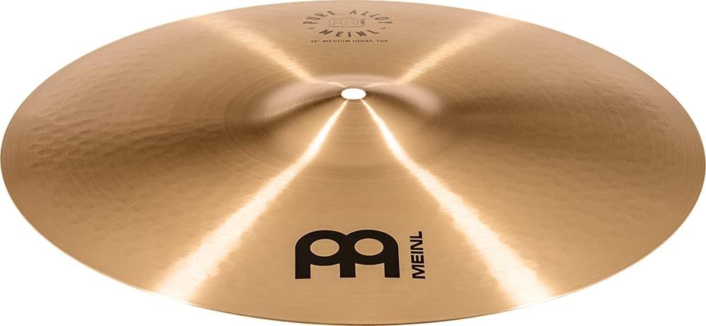 Meinl 15" Medium HiHat (Hi Hat) Cymbal Pair - Pure Alloy Traditional - Made in Germany, 2-YEAR WARRANTY (PA15MH)