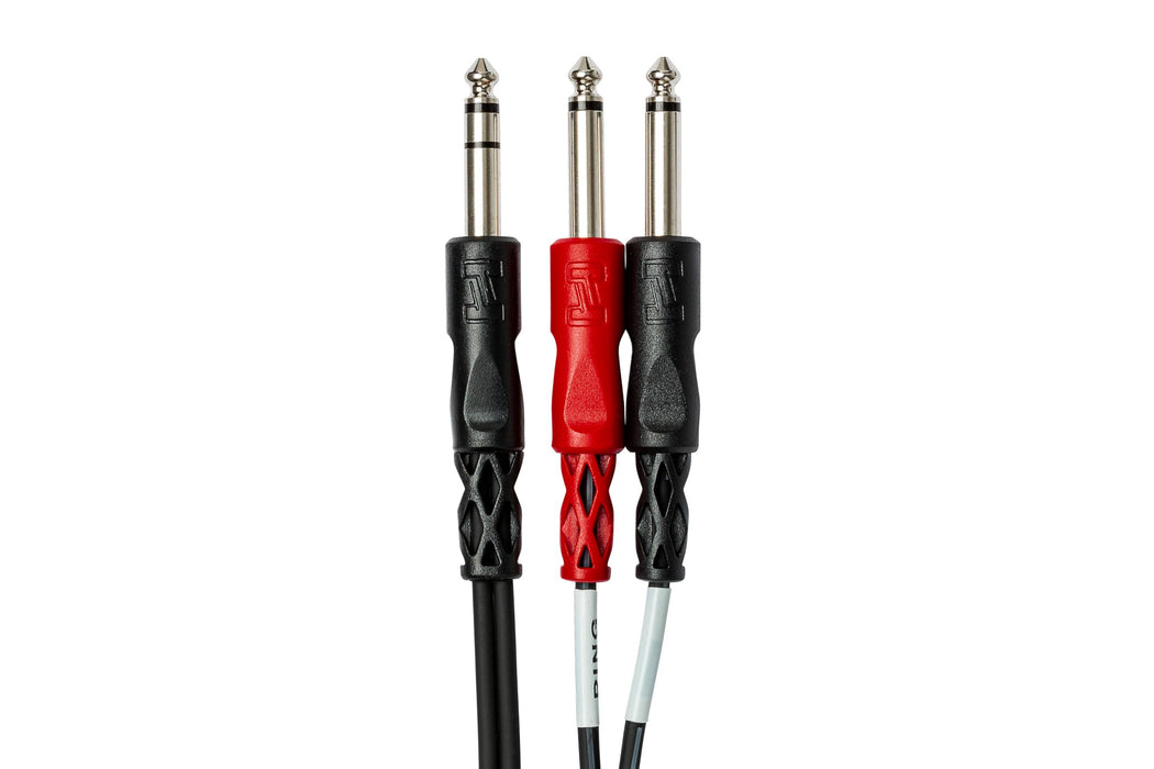 Hosa STP-201 Insert Cable, 1/4 Inch TRS to Dual 1/4" TS, 3.3 Feet