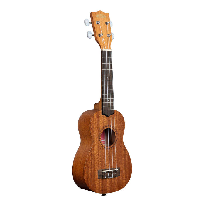Kala 4-String Ukulele, Natural, Soprano (KA-15S-BNDL)