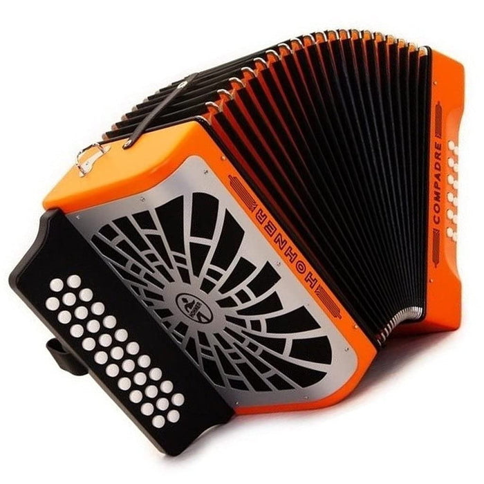 Hohner Compadre Diatonic Accordion - Keys of GCF - Orange (COGO-N)