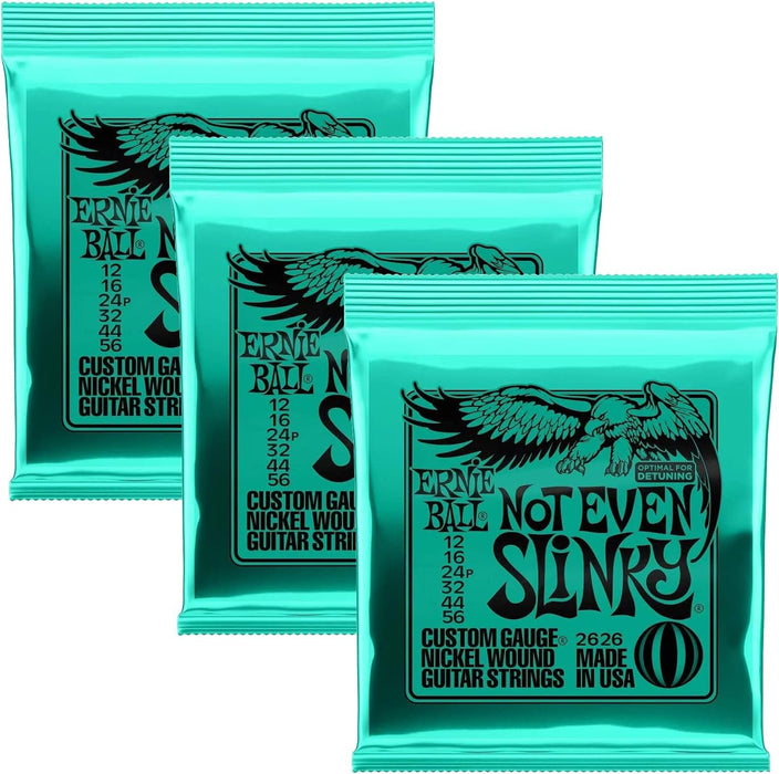 Ernie Ball Not Even Slinky 12-56 - 3-Pack Bundle (P02626)