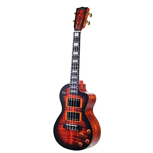 Mahalo Artists Elite Series Tenor Ukulele, Electric Guitar Motiff (MA3EG-U)