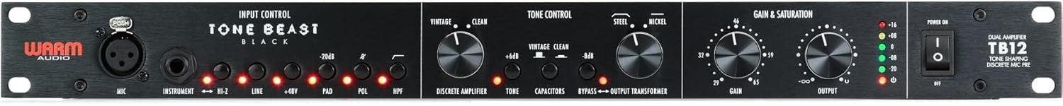 Warm Audio TB12 Tone Beast Microphone Preamp - Black