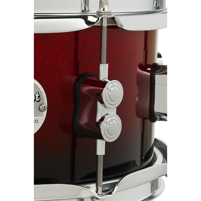 PDP Concept Maple 5.5x14 Red to Black Fade Lacquer Snare (PDCM5514SSRB)