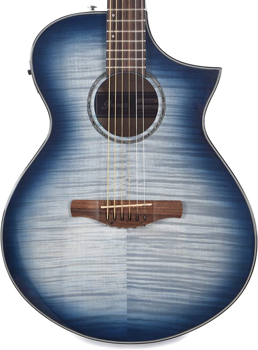 Ibanez AEWC400 AEWC Acoustic Guitar Indigo Blue Burst Gloss