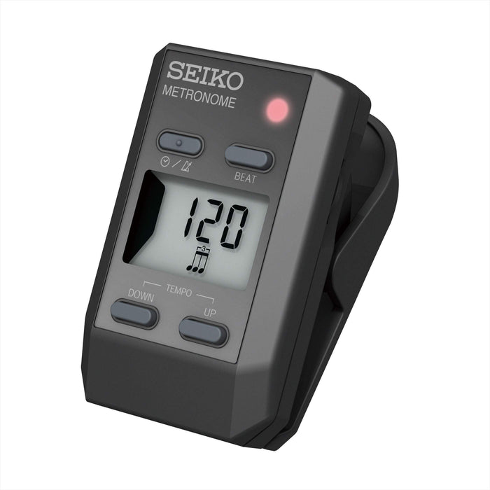 Seiko DM51B Clip-On Metronome - Black with LCD Display