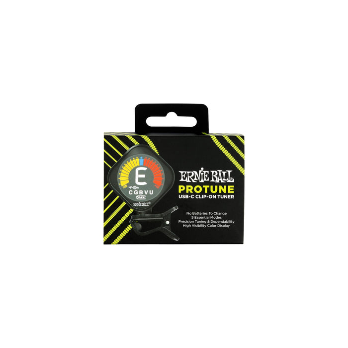 Ernie Ball ProTune USB-C Rechargeable Clip-on Tuner