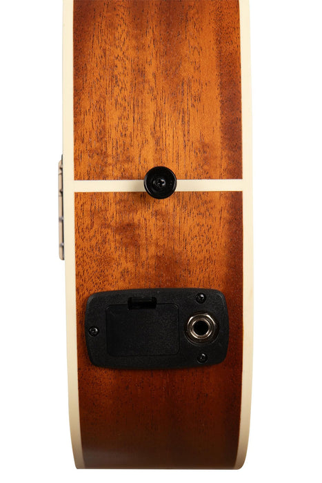 Satin Mahogany Baritone Left Handed Ukulele with EQ