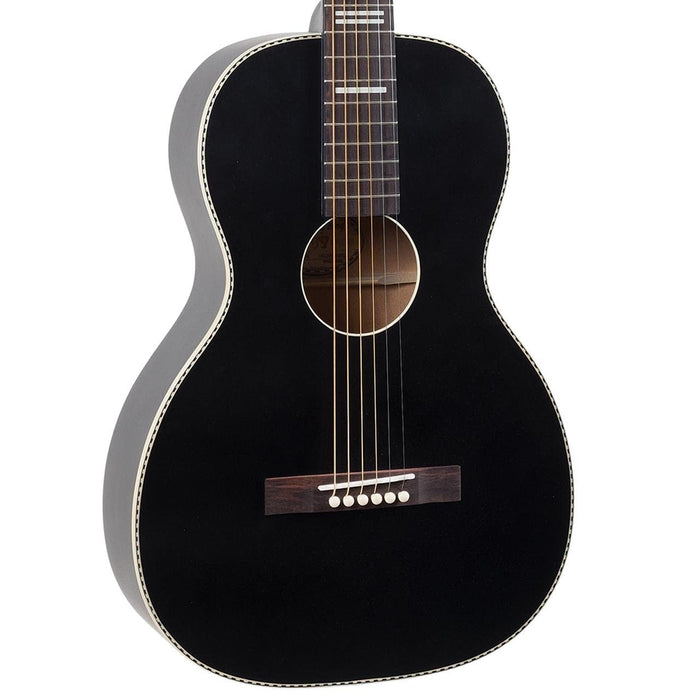 Recording King Dirty 30's Series 7 Single 0 Acoustic Guitar - Matte Black (RPS-7-MBK)