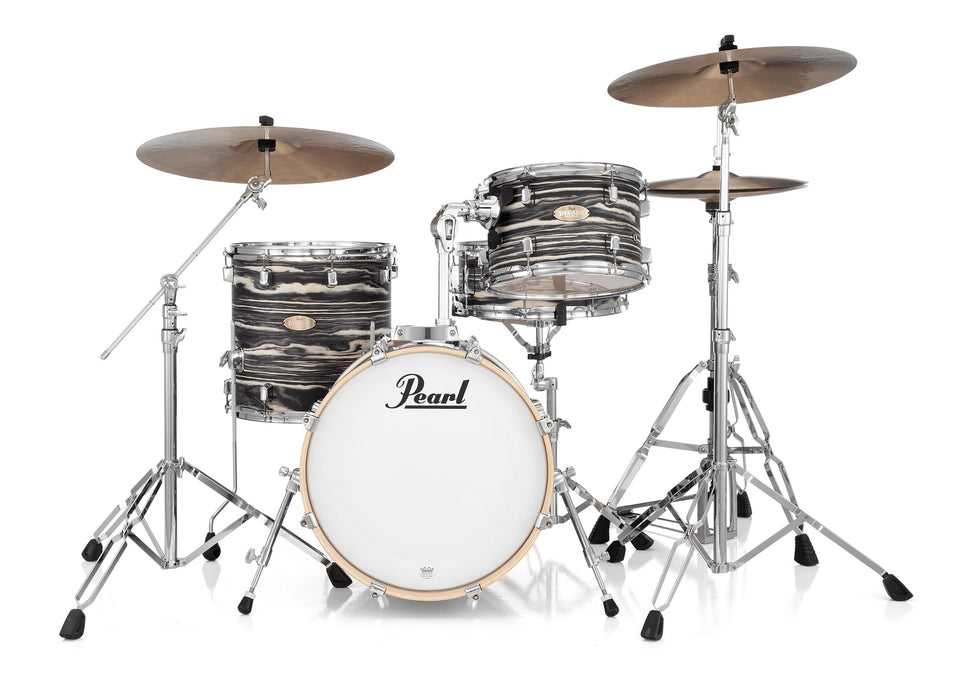 Pearl Decade Maple Artisan Limited Edition 4-pc. Bop Shell Pack With All Maple Shells, Satin Lacquer Finish Black Satin Marble