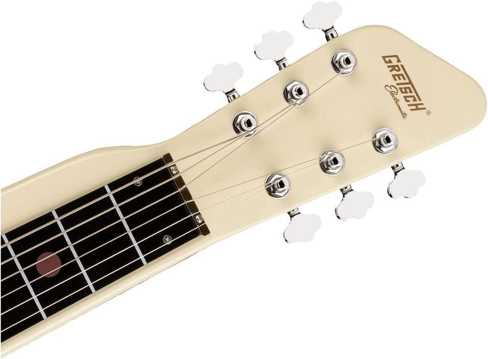 Gretsch G5700 Electromatic Lap Steel 6-String Electric Guitar with Plastic Fingerboard and Mahogany Body (Right-Handed, Vintage White)