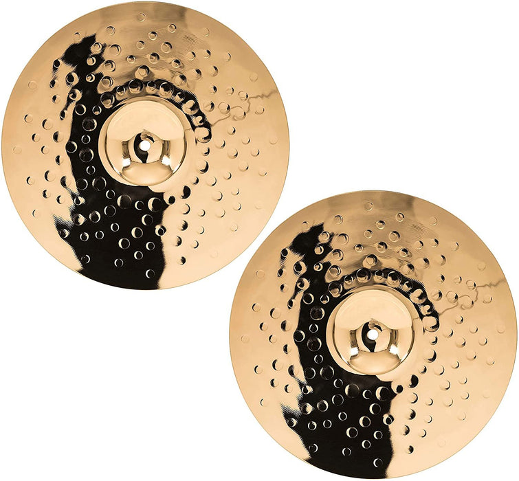 Meinl 15" Medium Hihat (Hi Hat) Cymbal Pair - Classics Custom Brilliant - Made in Germany, 2-YEAR WARRANTY (CC15MH-B)