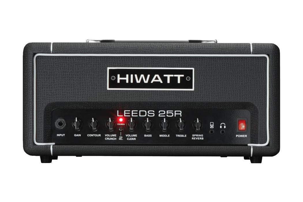 Hiwatt Leeds 25R Head, 25W Electric Guitar Amplifier Head with Reverb, Black